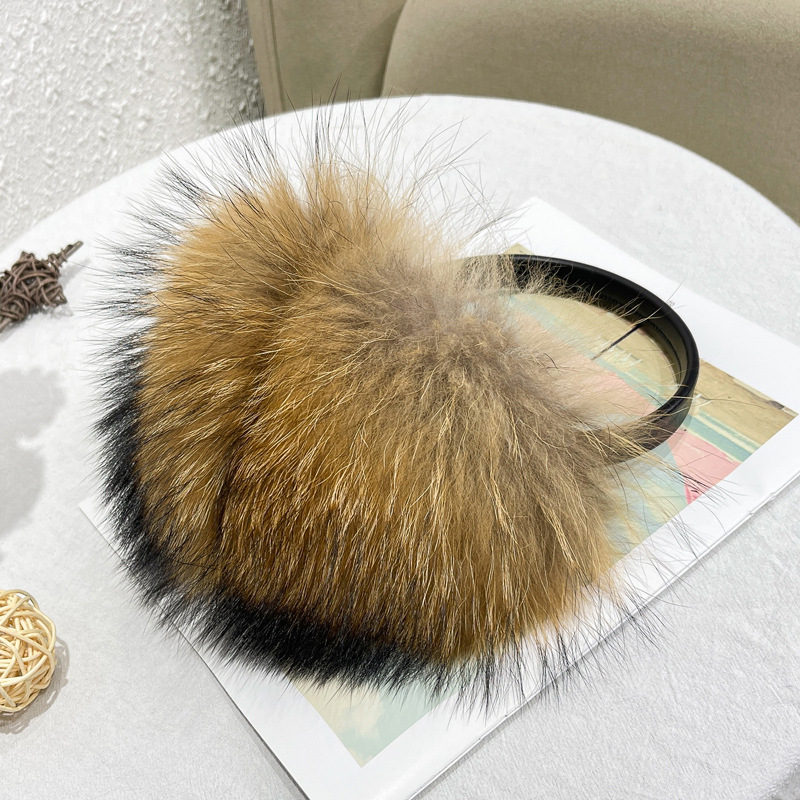 Qiumei protecții pentru urechi din blană de vulpe, unisex, adulți, toamnă–iarnă
