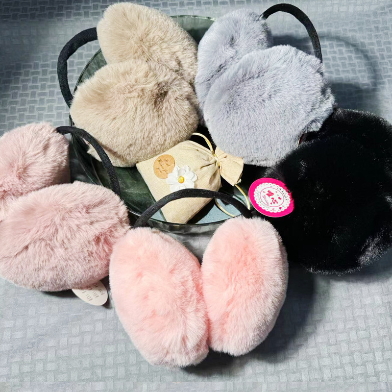 Zaštitnici za uši - plišani, karirani uzorak, unisex odrasli, zima i jesen, zadržavaju toplinu