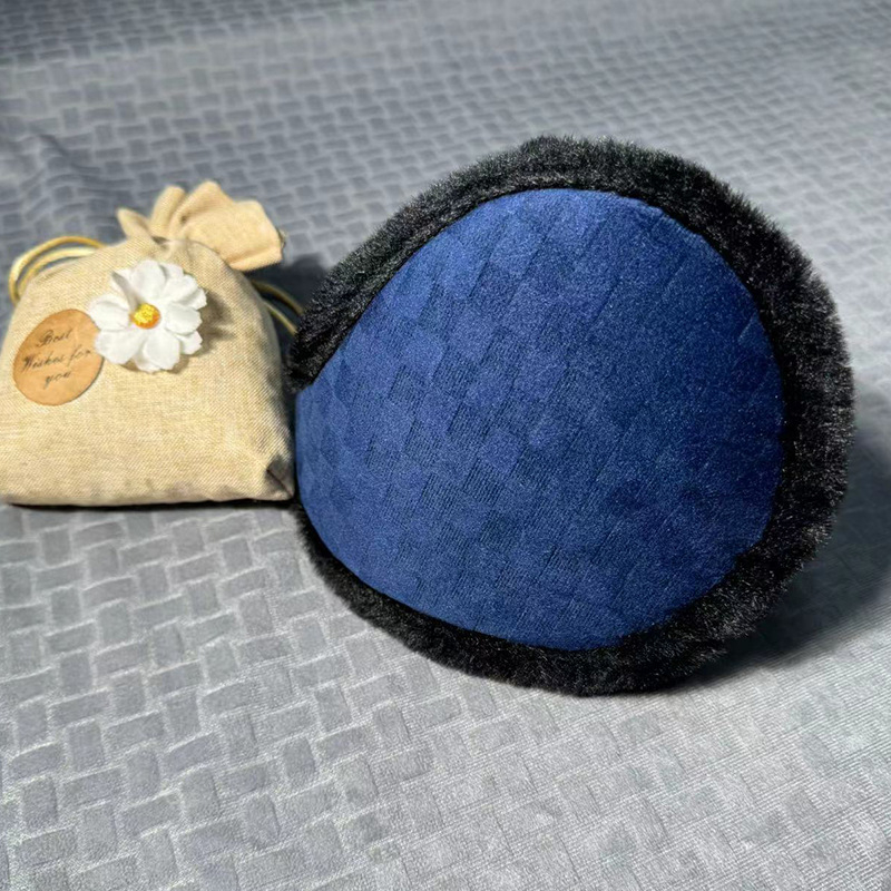 Zaštitnici za uši - plišani, karirani uzorak, unisex odrasli, zima i jesen, zadržavaju toplinu