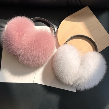 Líščie srstné ušné nákrčníky, plyšové, unisex pre dospelých, základný štýl do mesta, sezóna zima/jeseň/jar