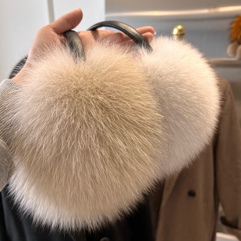 Líščie srstné ušné nákrčníky, plyšové, unisex pre dospelých, základný štýl do mesta, sezóna zima/jeseň/jar