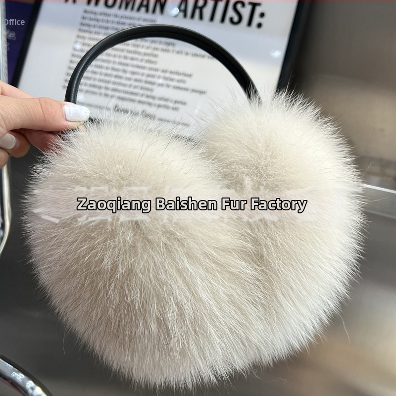 Líščie srstné ušné nákrčníky, plyšové, unisex pre dospelých, základný štýl do mesta, sezóna zima/jeseň/jar