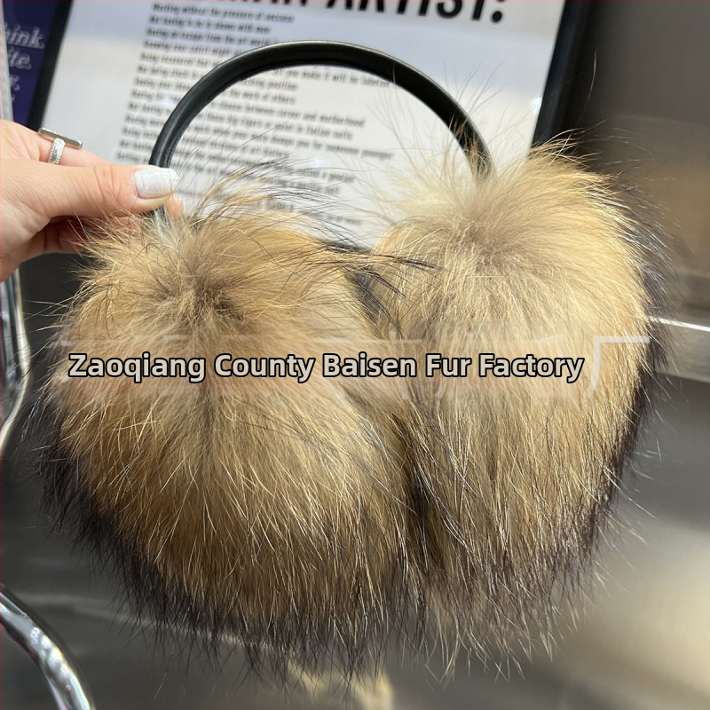 Líščie srstné ušné nákrčníky, plyšové, unisex pre dospelých, základný štýl do mesta, sezóna zima/jeseň/jar