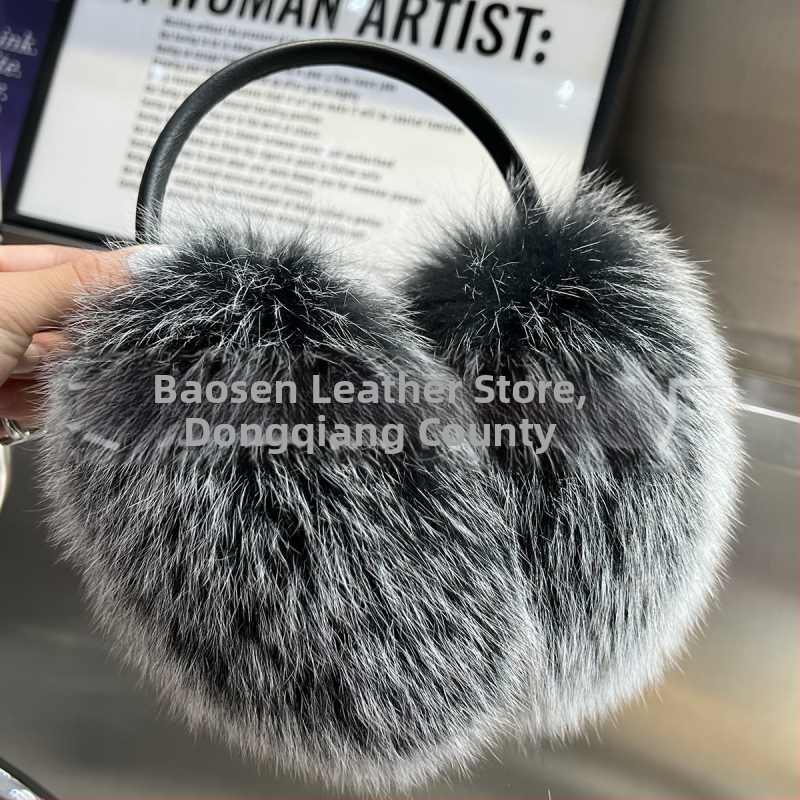 Líščie srstné ušné nákrčníky, plyšové, unisex pre dospelých, základný štýl do mesta, sezóna zima/jeseň/jar