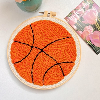 Σετ punch needle βελονιάς — Kuromi χαρακτήρας, χειροποίητο, DIY με μαλλί, μοντέρνος στυλ