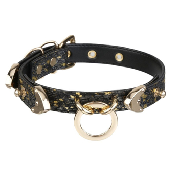 Puppy choker ogrlica od PU, geometrijski oblik, lanac zmijskog kostiju, leptir kopča, privjesak od legure, graviranje dostupno