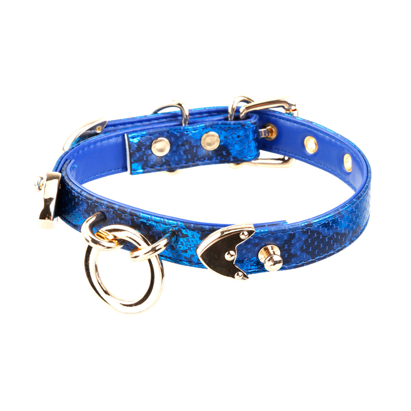 Puppy choker ogrlica od PU, geometrijski oblik, lanac zmijskog kostiju, leptir kopča, privjesak od legure, graviranje dostupno