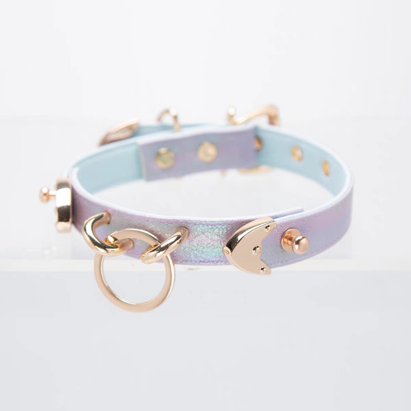 Puppy choker ogrlica od PU, geometrijski oblik, lanac zmijskog kostiju, leptir kopča, privjesak od legure, graviranje dostupno