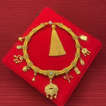 Vaikų vėrinys iš vielos, etninis stilius, U formos, O grandinė, daugiasluoksnis