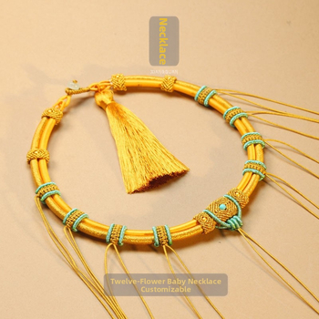 Vaikų vėrinys iš vielos, etninis stilius, U formos, O grandinė, daugiasluoksnis