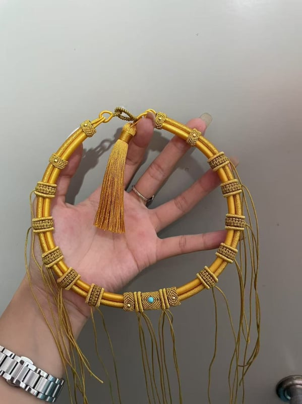 Vaikų vėrinys iš vielos, etninis stilius, U formos, O grandinė, daugiasluoksnis