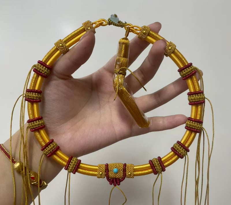 Vaikų vėrinys iš vielos, etninis stilius, U formos, O grandinė, daugiasluoksnis