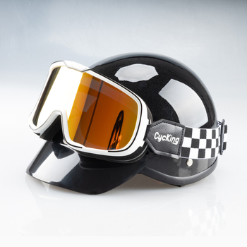 Velosipēdu brilles ar ABS korpusu, modelis 20060, pretvēja, saderīgas ar galvas joslā brillēm