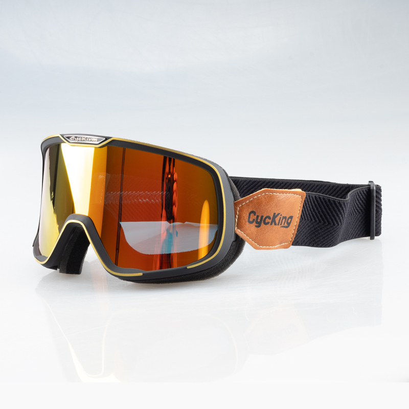 Velosipēdu brilles ar ABS korpusu, modelis 20060, pretvēja, saderīgas ar galvas joslā brillēm