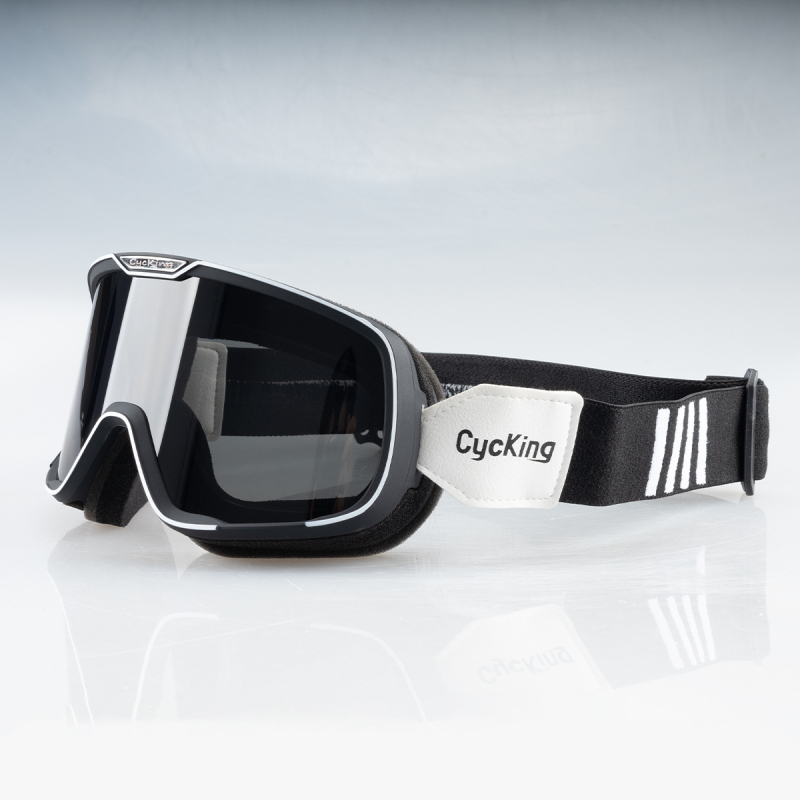 Velosipēdu brilles ar ABS korpusu, modelis 20060, pretvēja, saderīgas ar galvas joslā brillēm