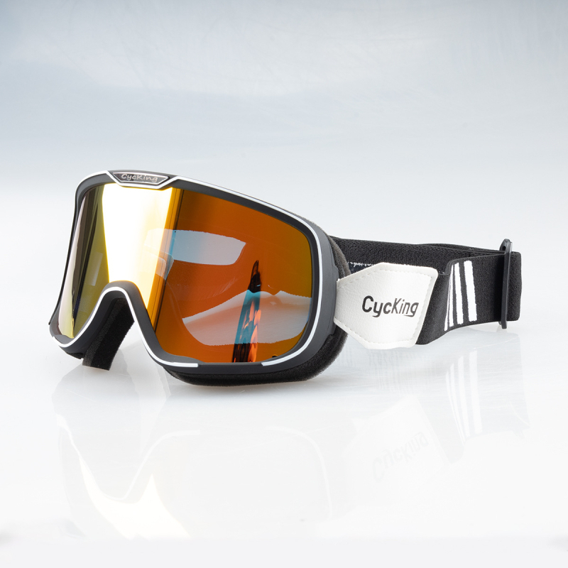 Velosipēdu brilles ar ABS korpusu, modelis 20060, pretvēja, saderīgas ar galvas joslā brillēm