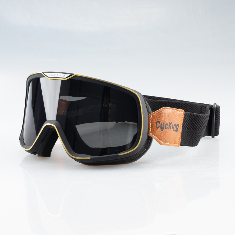 Velosipēdu brilles ar ABS korpusu, modelis 20060, pretvēja, saderīgas ar galvas joslā brillēm