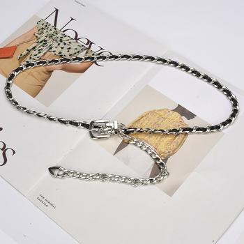 Metāla vidukļa ķēde — vienkāršs stils, vienu loku, platums 1 cm, pielāgota apstrāde