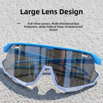 Bērnu velosporta brillēs ārējiem sporta veidiem, UV400 aizsardzība, pilns rāmis, lēcas PC, kvadrātveida forma