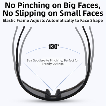 Bērnu velosporta brillēs ārējiem sporta veidiem, UV400 aizsardzība, pilns rāmis, lēcas PC, kvadrātveida forma