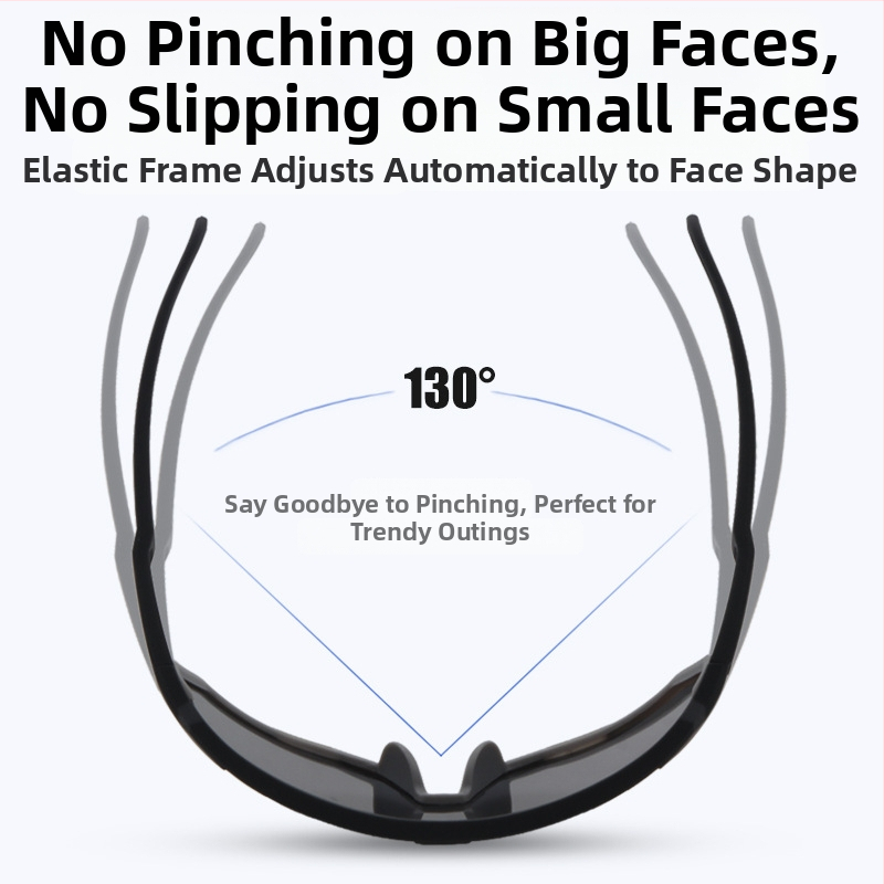 Bērnu velosporta brillēs ārējiem sporta veidiem, UV400 aizsardzība, pilns rāmis, lēcas PC, kvadrātveida forma