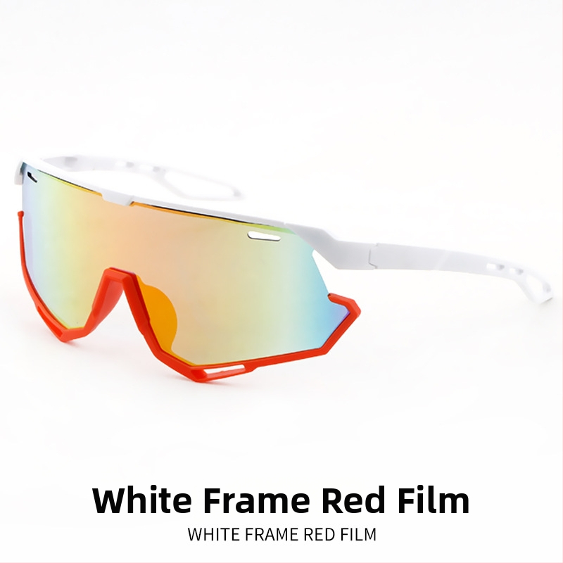 Bērnu velosporta brillēs ārējiem sporta veidiem, UV400 aizsardzība, pilns rāmis, lēcas PC, kvadrātveida forma