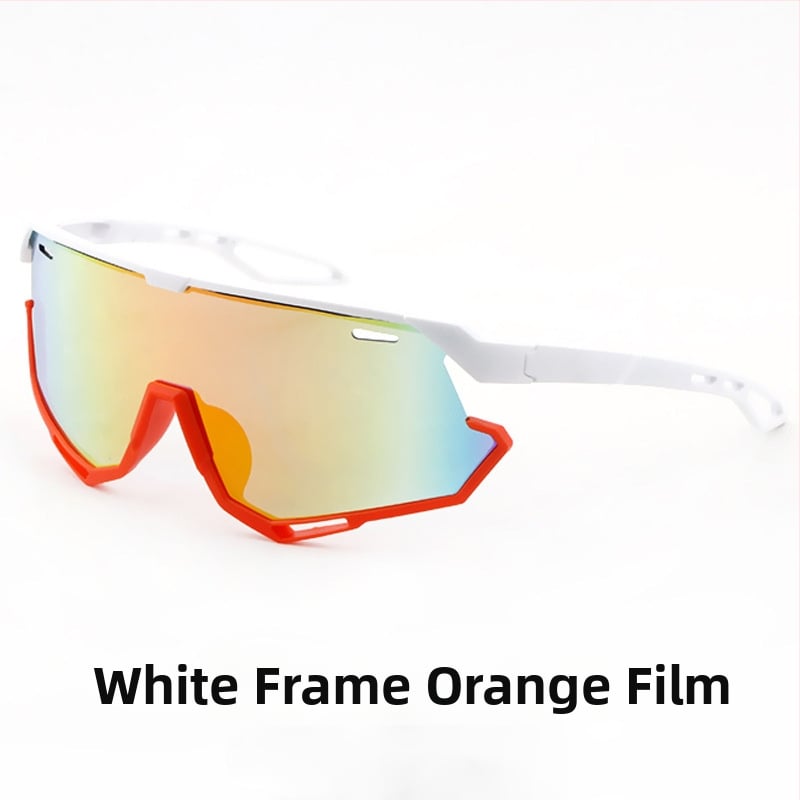 Bērnu velosporta brillēs ārējiem sporta veidiem, UV400 aizsardzība, pilns rāmis, lēcas PC, kvadrātveida forma