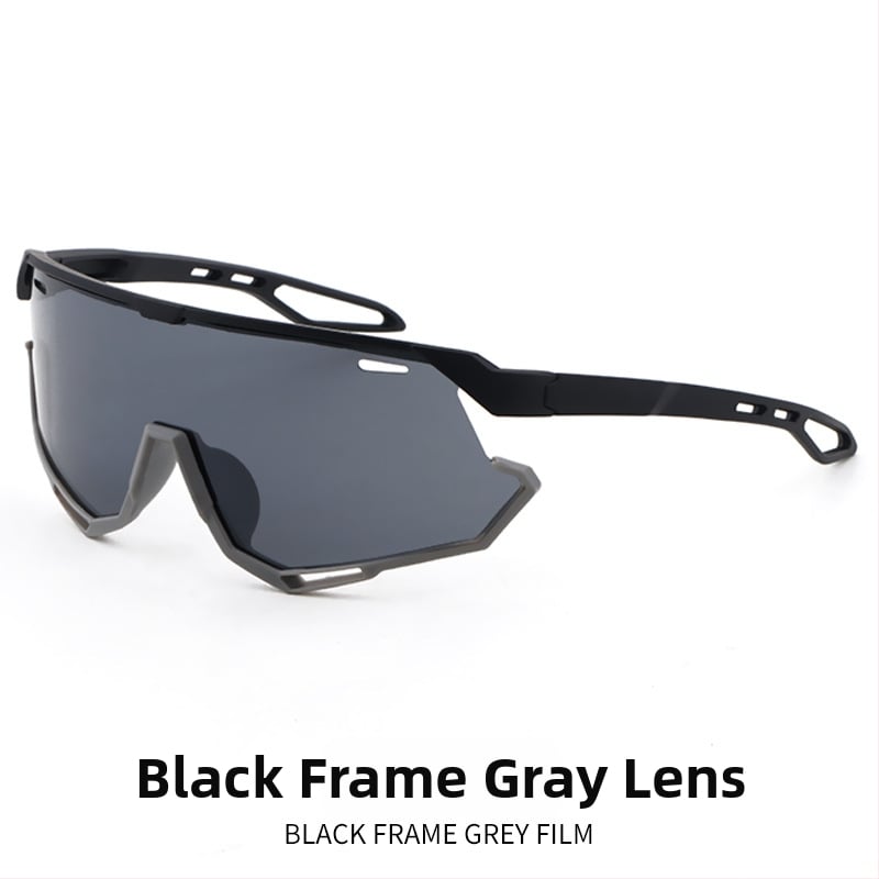 Bērnu velosporta brillēs ārējiem sporta veidiem, UV400 aizsardzība, pilns rāmis, lēcas PC, kvadrātveida forma