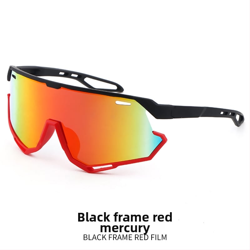 Bērnu velosporta brillēs ārējiem sporta veidiem, UV400 aizsardzība, pilns rāmis, lēcas PC, kvadrātveida forma