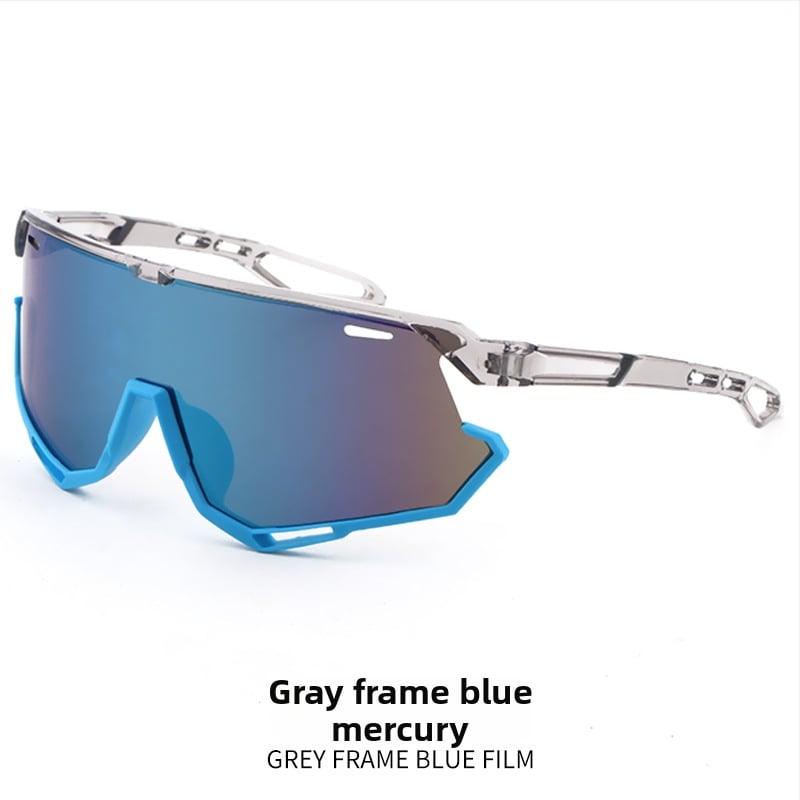 Bērnu velosporta brillēs ārējiem sporta veidiem, UV400 aizsardzība, pilns rāmis, lēcas PC, kvadrātveida forma