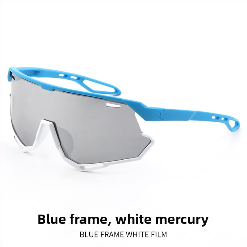 Bērnu velosporta brillēs ārējiem sporta veidiem, UV400 aizsardzība, pilns rāmis, lēcas PC, kvadrātveida forma