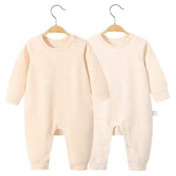 Bērnu kokvilnas biezs kombinezons ar garām piedurknēm bez kapuces, piemērots pavasarim, rudenim un ziemai, zīdaiņiem un maziem bērniem 1-3 gadi