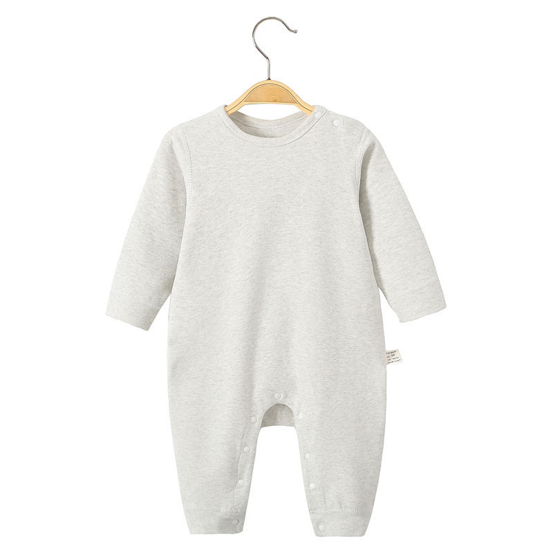 Bērnu kokvilnas biezs kombinezons ar garām piedurknēm bez kapuces, piemērots pavasarim, rudenim un ziemai, zīdaiņiem un maziem bērniem 1-3 gadi