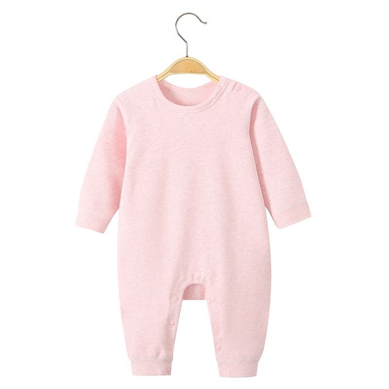 Bērnu kokvilnas biezs kombinezons ar garām piedurknēm bez kapuces, piemērots pavasarim, rudenim un ziemai, zīdaiņiem un maziem bērniem 1-3 gadi