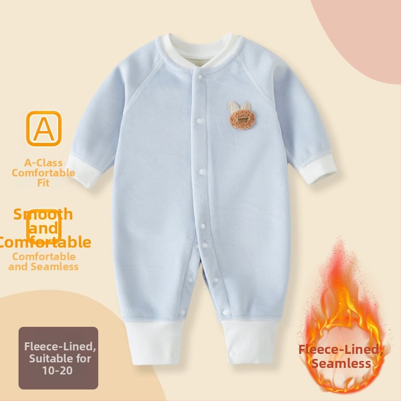 Zīdaiņu kombinezons rudens-ziemai, ar flīsa iekšpusi, universāls, garas piedurknes, vienrindu aizdare, plāns poliesters