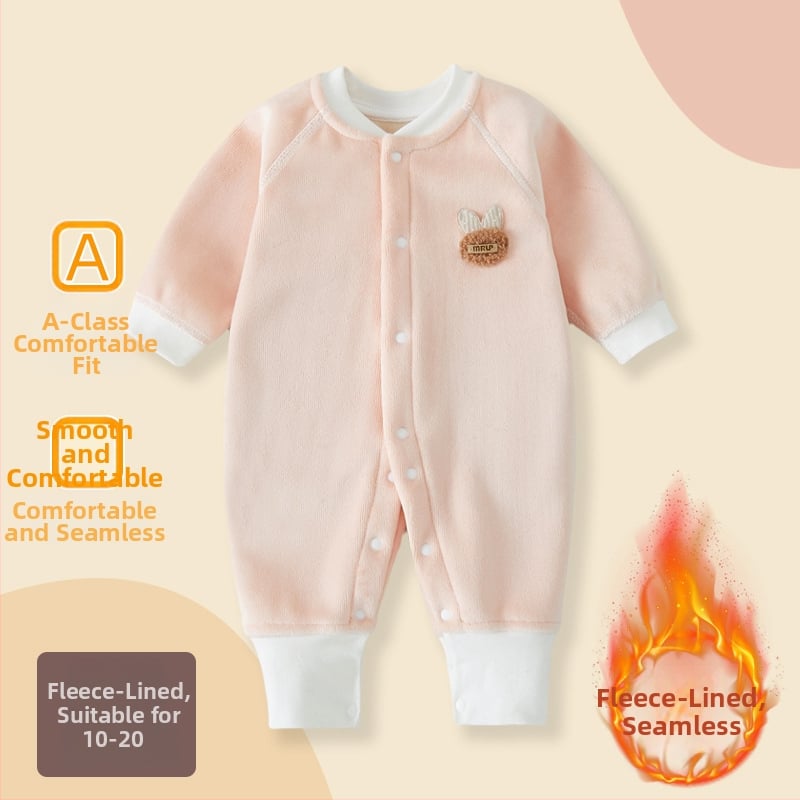 Zīdaiņu kombinezons rudens-ziemai, ar flīsa iekšpusi, universāls, garas piedurknes, vienrindu aizdare, plāns poliesters