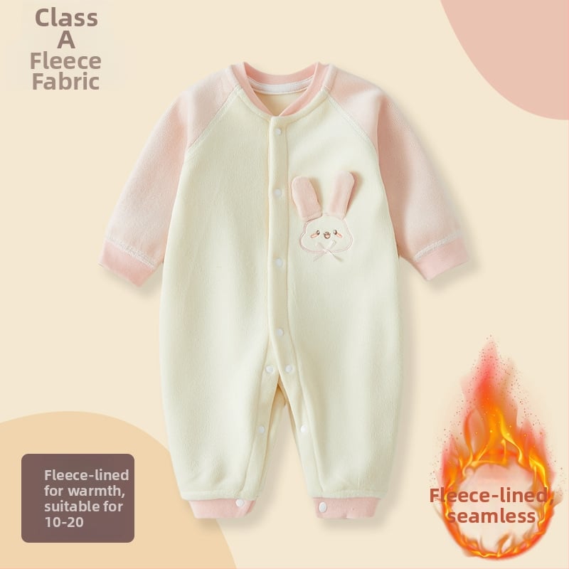 Zīdaiņu kombinezons rudens-ziemai, ar flīsa iekšpusi, universāls, garas piedurknes, vienrindu aizdare, plāns poliesters