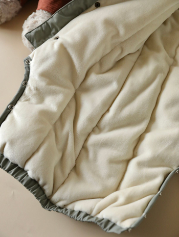 Unisex ziemas bieza flīsa romper ar rāvējslēdzēju, 100% poliesters, noņemama kapuce, garas piedurknes