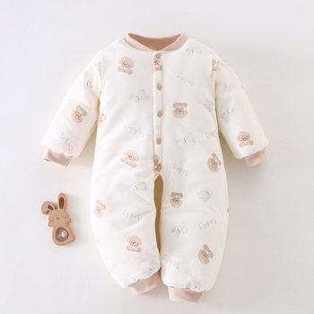 Vastsündinute romper avatud kroogiga, lekkimise kaitse, 100% puuvill, paksenenud materjal, sobib 0–12 kuud