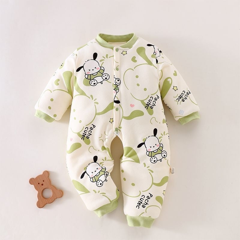 Vastsündinute romper avatud kroogiga, lekkimise kaitse, 100% puuvill, paksenenud materjal, sobib 0–12 kuud