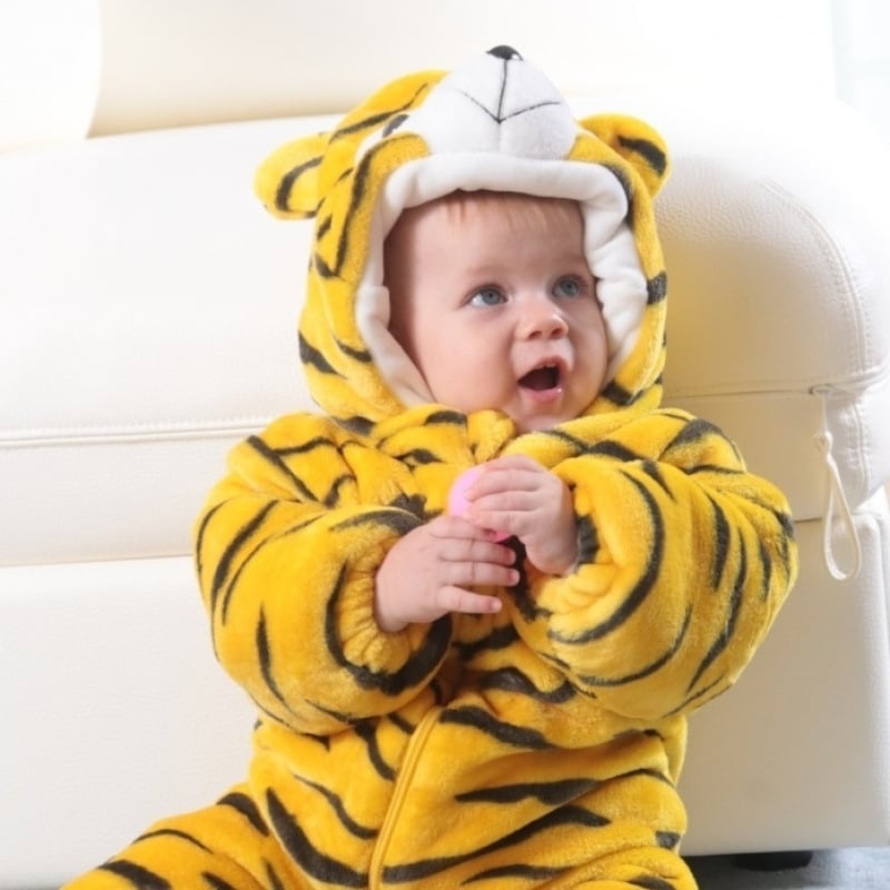 Ziemas jumpsuits bebeļiem un maziem bērniem ar flīsa oderējumu – garās piedurknes, biezs materiāls, 100% atjaunota celulozes šķiedra, AIYJY, vecums 1–3 gadi