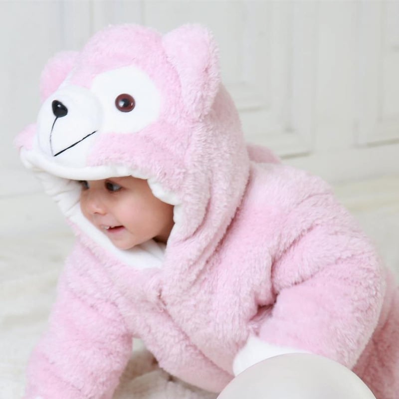 Ziemas jumpsuits bebeļiem un maziem bērniem ar flīsa oderējumu – garās piedurknes, biezs materiāls, 100% atjaunota celulozes šķiedra, AIYJY, vecums 1–3 gadi