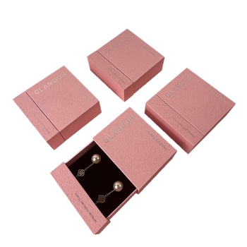 Ādas rotaslietu izstādes kārba ar vilkšanas atvilktiņu - āda, karstā iespiešana, moderns stils