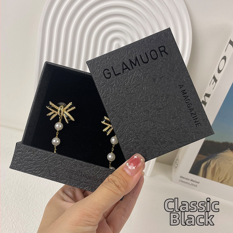 Ādas rotaslietu izstādes kārba ar vilkšanas atvilktiņu - āda, karstā iespiešana, moderns stils