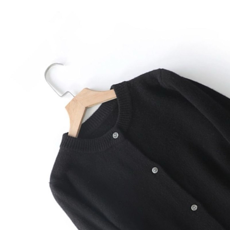 Vaikų megztas kardiganas iš triušių kailio, storas, su apvaliu kaklu, ilgomis rankovėmis, naujagimiams 0–12 mėnesių