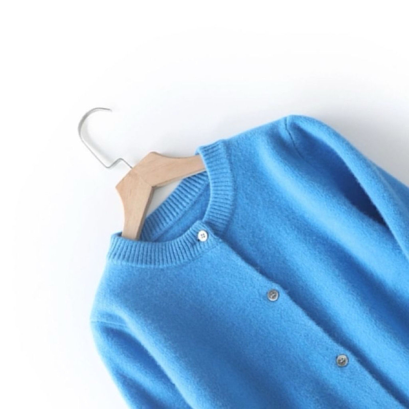 Vaikų megztas kardiganas iš triušių kailio, storas, su apvaliu kaklu, ilgomis rankovėmis, naujagimiams 0–12 mėnesių