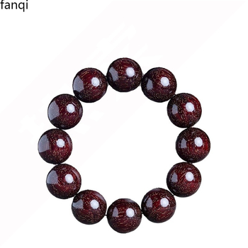 Ručno izrađena narukvica s drvenim perlama Rosewood, etnički unisex stil, marka Fanqie