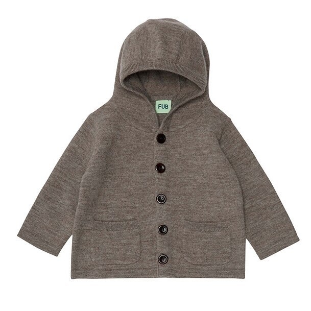 Bērnu vilnas džemperis ar kapuci, 100% vilna, vecums 1–3 gadi, garas piedurknes, apaļš kakla izgriezums