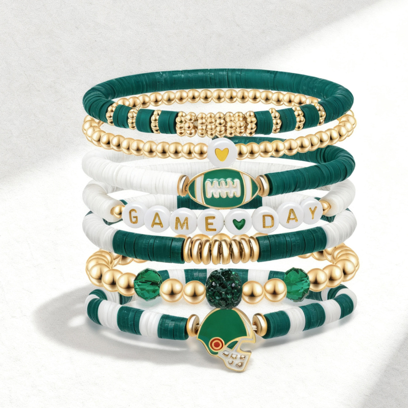 Rokassprādze no mīksta māla ar pilējošas eļļas apdari, universāls streetwear stils, roku aksesuārs