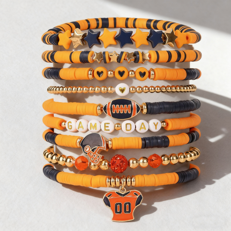 Rokassprādze no mīksta māla ar pilējošas eļļas apdari, universāls streetwear stils, roku aksesuārs